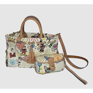 Dooney & Bourke Disney Sketch Collection Purse Satchel Crossbody Wristlet EUC